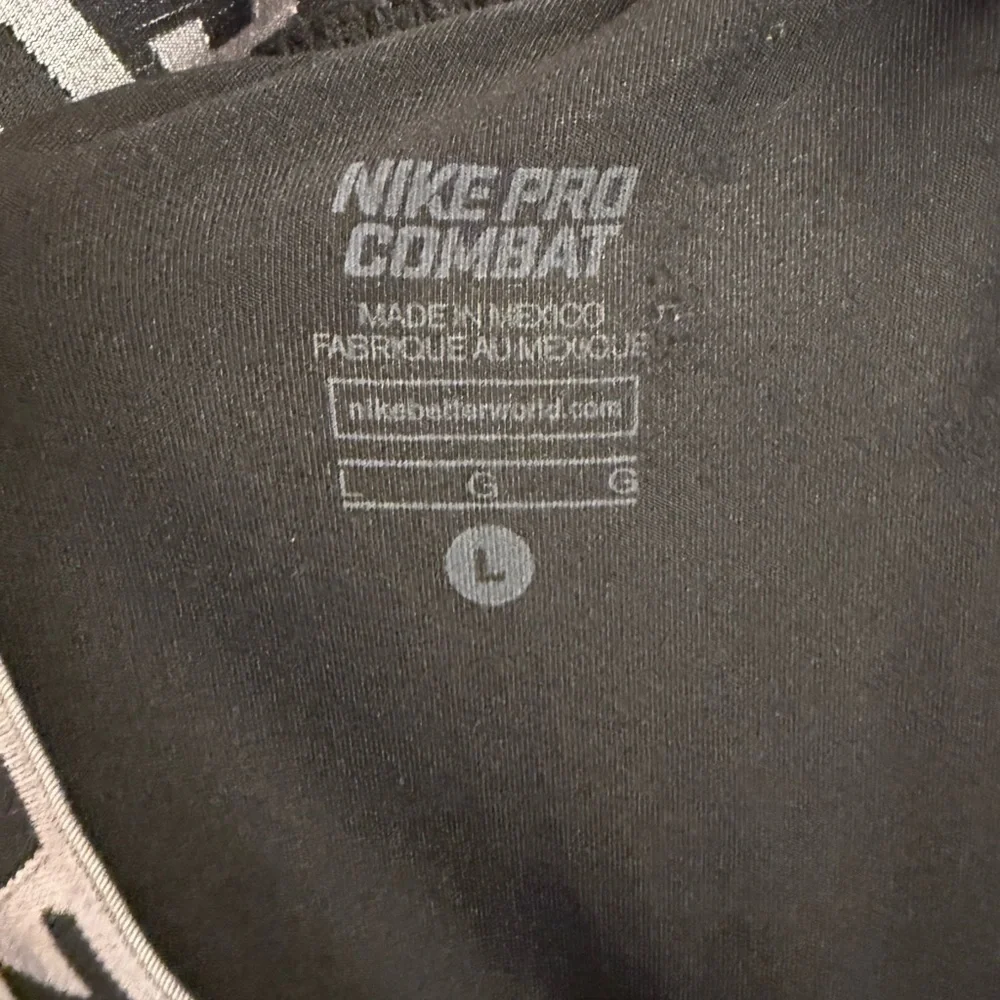 Nike Pro Combat Youth Large Compression Leggings Black Athletic Base Layer